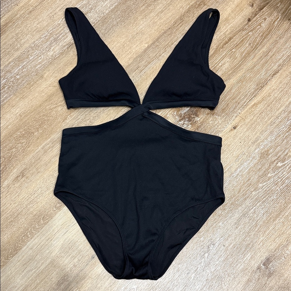 Aerie Black Women Swim One Piece Size Large